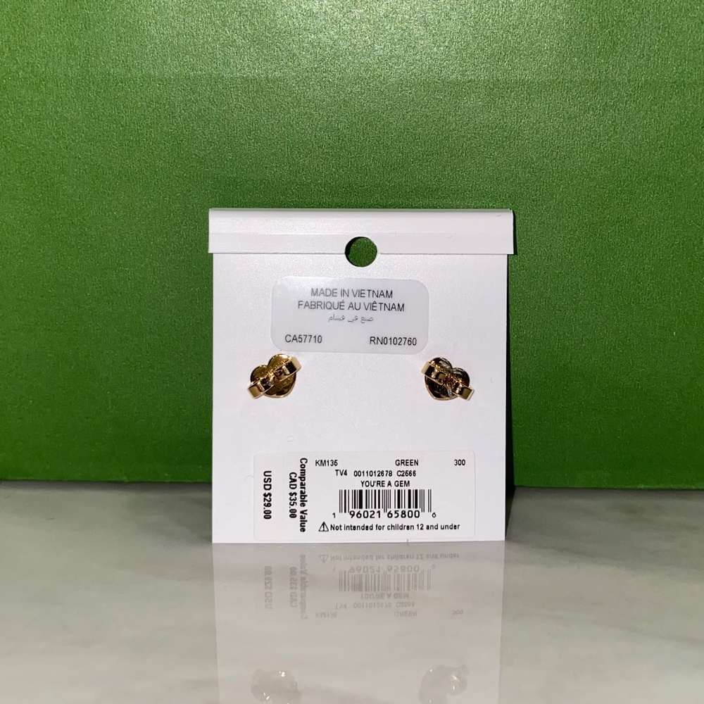 Kate Spade You're A Gem Pave Halo Studs - Picture 4 of 5